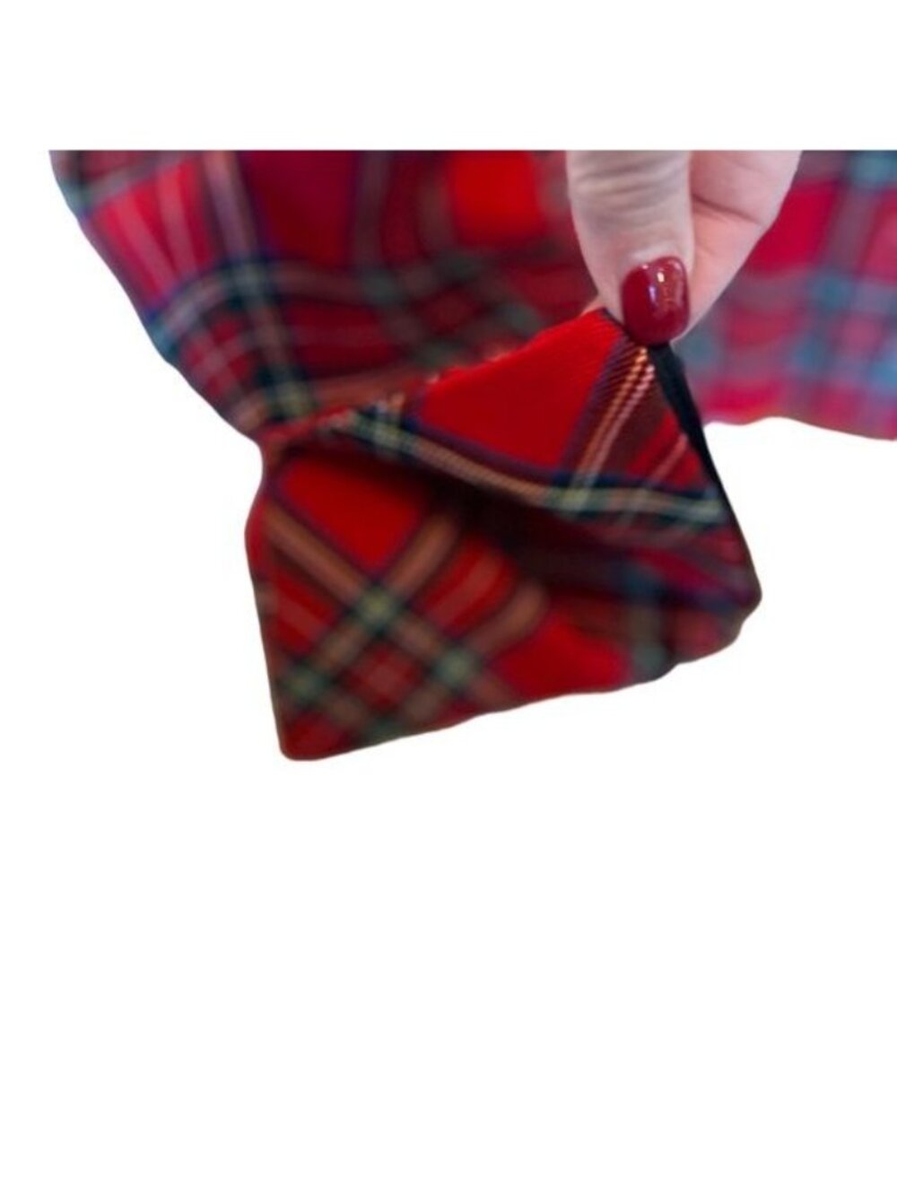 Pendleton Royal Stewart Plaid Tartan Red Blazer Size 16 Petite Wool Vintage - Picture 8 of 12
